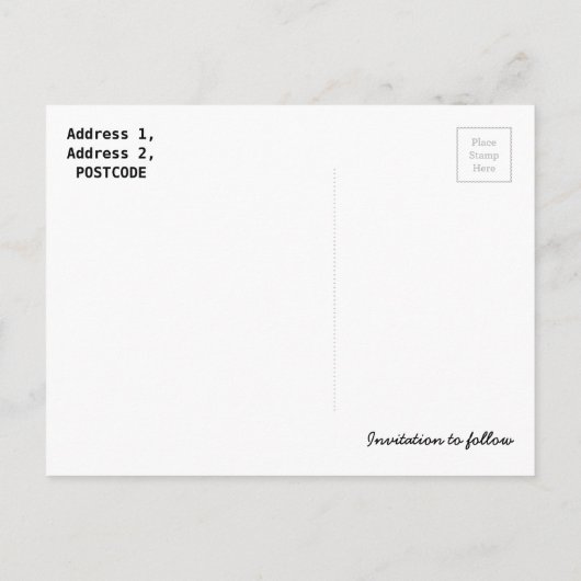 Carte Postale Faire-part Enregistrer la date Jam Jar Light Rustic Postcard (Dos)