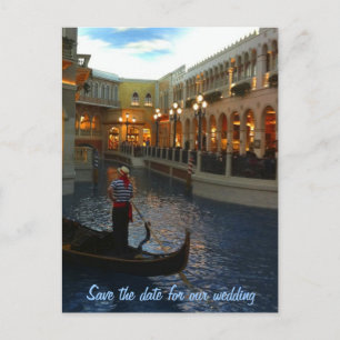Carte Postale Faire-part Enregistrer la date Las Vegas Plan Mariage