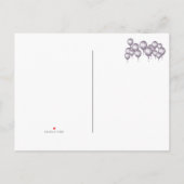Carte Postale Faire-part Enregistrer la date Marble Balloon Sparkle All Occ (Dos)