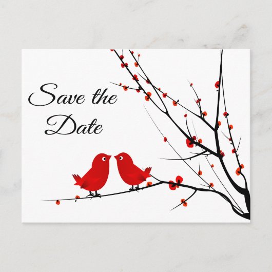 Carte Postale Faire-part Enregistrer la date Mariage Inséparables photo (Devant)
