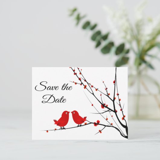 Carte Postale Faire-part Enregistrer la date Mariage Inséparables photo (Debout devant)
