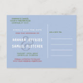 Carte Postale Faire-part Enregistrer la date Mariage Photo Movie Poster Thè (Dos)