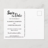 Carte Postale Faire-part Enregistrer la date Multiphoto Collage vertical Pe (Dos)