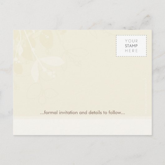 Carte Postale Faire-part ENREGISTRER LA DATE :: natif 5 (Dos)