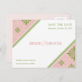 Carte Postale Faire-part ENREGISTRER LA DATE :: pente 10 (Devant / Derrière)