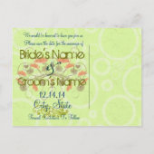 Carte Postale Faire-part Enregistrer la date -Pépites avec une bordure (Dos)