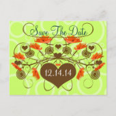 Carte Postale Faire-part Enregistrer la date -Pépites avec une bordure (Devant)