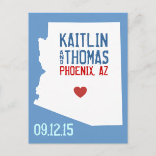 Carte Postale Faire-part Enregistrer la date - Personnalisable - Arizona