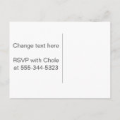 Carte Postale Faire-part Enregistrer la date personnalisable Berry (Dos)