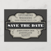 Carte Postale Faire-part Enregistrer la date personnalisée (Devant)