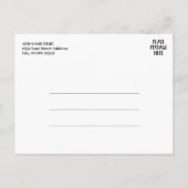 Carte Postale Faire-part Enregistrer la date - Photo et lettres brossées mo (Dos)