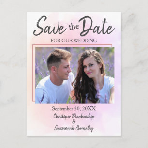 Carte Postale Faire-part  Enregistrer La Date Photo Personnalisée Mariage S