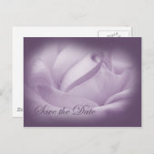 Carte Postale Faire-part Enregistrer la date - Purple Passion (Devant / Derrière)