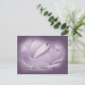 Carte Postale Faire-part Enregistrer la date - Purple Passion (Debout devant)