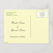 Carte Postale Faire-part Enregistrer la date rose rose rose rose roses cart (Dos)