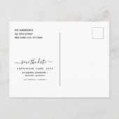 Carte Postale Faire-part Enregistrer la date Rustic Farmhouse String Lights (Dos)