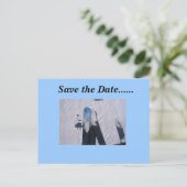 Carte Postale Faire-part Enregistrer la date.......Ski Love (Debout devant)