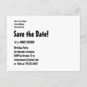 Carte Postale Faire-part Enregistrer la date Sweet 16 Anniversaire Fête A01 (Dos)