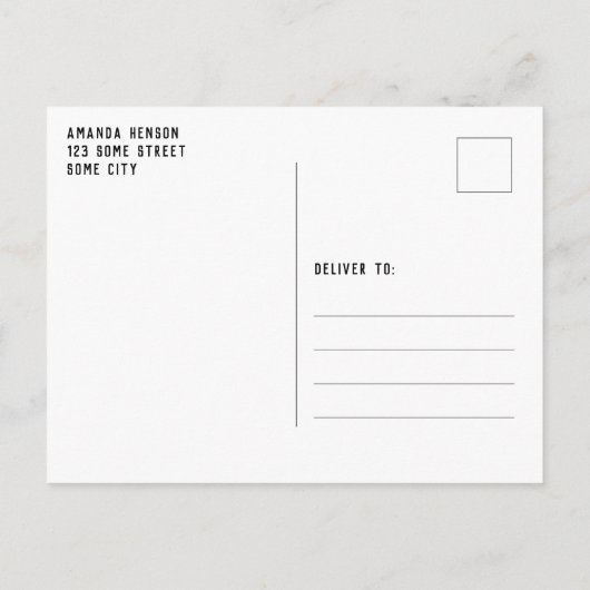 Carte Postale Faire-part Enregistrer la date tableau garçon photo remise de (Dos)