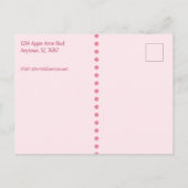 Carte Postale Faire-part Enregistrer la Fête des mariées de date (Dos)