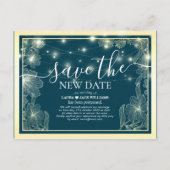 Carte Postale Faire-part Enregistrer la nouvelle date Mariage Postponement (Devant)