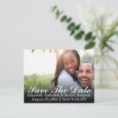Carte Postale Faire-part Enregistrer la photo Date simple (Debout devant)