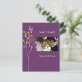 Carte Postale Faire-part Enregistrer la photo de date, inséparables (Debout devant)