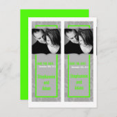 Carte Postale Faire-part Enregistrer le livre de dates Mark Favors Modern G (Devant / Derrière)