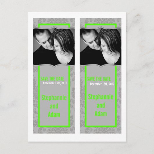 Carte Postale Faire-part Enregistrer le livre de dates Mark Favors Modern G (Devant)