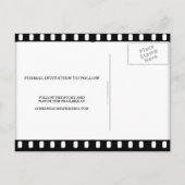 Carte Postale Faire-part Enregistrer Le Mariage Date Avec Un Thème Film Fil (Dos)