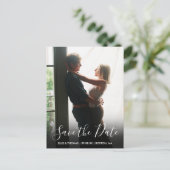 Carte Postale Faire-part Enregistrer le script de date photo (Debout devant)