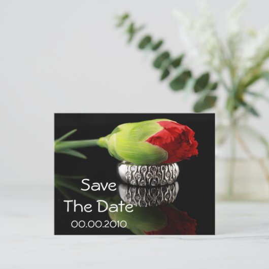 Carte Postale Faire-part Enregistrer l'événement Date et le Mariage (Debout devant)