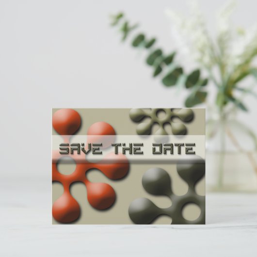 Carte Postale Faire-part Enregistrer L'Invitation De Notification D'Événeme (Debout devant)