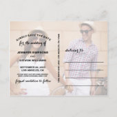 CARTE POSTALE FAIRE-PART ENREGISTRER NOTRE DATE | ENREGISTRER LA DATE D'ANN (Dos)