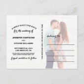 CARTE POSTALE FAIRE-PART ENREGISTRER NOTRE DATE | ENREGISTRER LA DATE D'ANN (Dos)