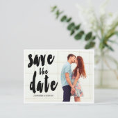 CARTE POSTALE FAIRE-PART ENREGISTRER NOTRE DATE | ENREGISTRER LA DATE D'ANN (Debout devant)