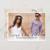 Carte Postale Faire-part Enregistrer notre photo Date (Devant / Derrière)