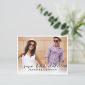 Carte Postale Faire-part Enregistrer notre photo Date (Debout devant)