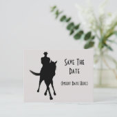 Carte Postale Faire-part Enregistrez la date Cheval de dressage (Debout devant)