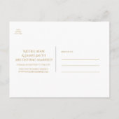 Carte Postale Faire-part Enregistrez la date en cristal de verre rose scint (Dos)