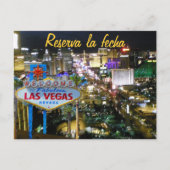 Carte Postale Faire-part Enregistrez la date Las Vegas espagnol (Devant)