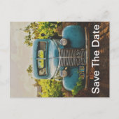 Carte Postale Faire-part Enregistrez la date pour un camion classique (Devant)