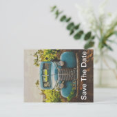 Carte Postale Faire-part Enregistrez la date pour un camion classique (Debout devant)