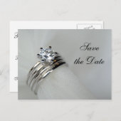 Carte Postale Faire-part Ensembles de mariages Enregistrer la date de l'ann (Devant / Derrière)