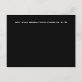 Carte Postale Faire-part Entreprise grand ouverture rouge or noir ruban arc (Dos)