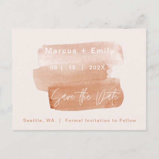 Carte Postale Faire-part Épinglez la date de votre mariage dans un style mi (Devant)
