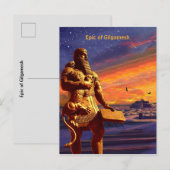 Carte Postale Faire-part Épopée de Gilgamesh (Devant / Derrière)