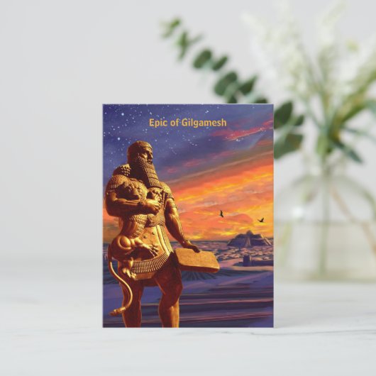 Carte Postale Faire-part Épopée de Gilgamesh (Debout devant)