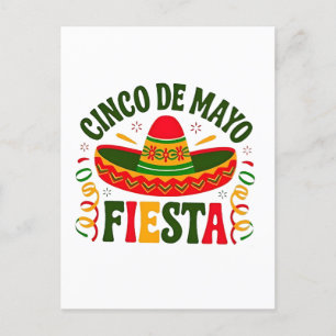 Carte Postale Faire-part Équipe de la Fiesta Cinco De Mayo Mexicaine Sombre