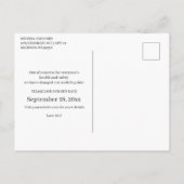 Carte Postale Faire-part Essayons Encore | Rose Pâle Calligraphie (Dos)